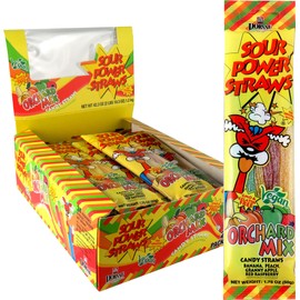 NEW Sour Power Orchard Mix Candy Straw Packages