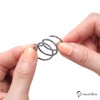 Beautéller Terahertz Ring, One Size Fits Most, Spinel Cut, 0.08