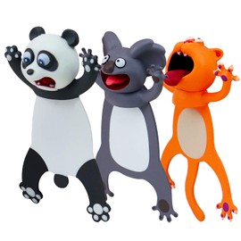 Cartoon Bookmarks, 3D Stereo Animal Original Cute Book Mark, PVC Ouch Series, Funny creatived Gifts for Kids, Adult (Koala)