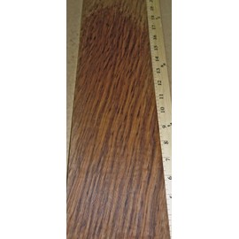 Oak English Brown Tiger Figure Wood Veneer 5" x 91" raw no Back 1/42" Thick # 20