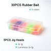 Trout Bait Rubber Fish Set, 30 Pieces Rubber Bait Trout