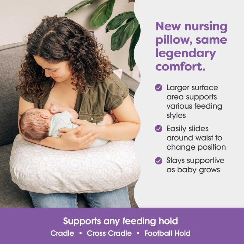 Boppy Nursing Pillow - Ergonomic Bottle & Breastfeeding Pillow with