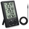 Neoteck Thermometer/Hygrometer, Accuracy ± 1 °C, Sensor, LCD Digital, Indoor
