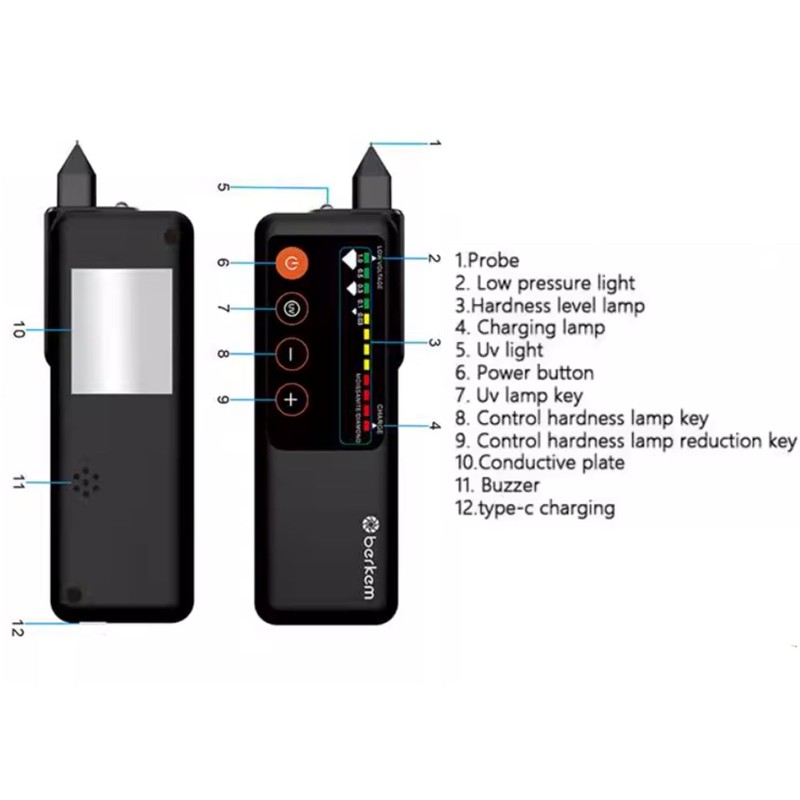 Rechargeable Professional Diamond Tester Pen with UV Light,Rechargeable Diamond Tester