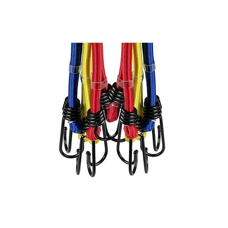 alca Bungee Cords Elastic Stretch Luggage Straps Set of 6