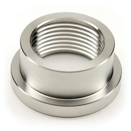 3/4" NPT Stainless Steel 304 Female Threaded Stepped Weld Bung Mounting Fitting (OD 1.2") with Top Head (OD 1.5")