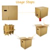 ELSINPAPOX 9 Sets Moving Boxes with Two-Layer Divider Kits,16 x