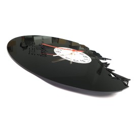 Wall Clock Mönchengladbach Skyline Black/Green Football Clock High-Quality Acrylic Glass Wall Clock with Quartz Movement