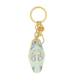Zodiac Motel Keychain Boho Vintage Hotel Keychain Purse Bag Charms for Handbags for Women Cute Car Keys Accessories