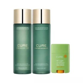 Kim Jeong-moon Aloe Jo Eun House Basic Set Toner, Emulsion + UV Shield Sun Stick 924613 Kim Jeong-moon Aloe Cure Hydra Soothing Toner 130ml 2pcs / 조은하우스 기초 세트 토너, 에멀전 + UV 쉴드 선스틱 924613 김정문알로에 큐어 하이드라 수딩 토너 130ml 2개