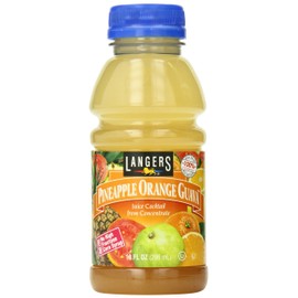 Langers Juice Cocktail, Pineapple Orange Guava, 10 Fl Oz (Pack of 12)