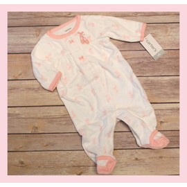 Carter's Baby of Mine NEW ~ "BALLET Slippers" Baby Girl Newborn Sleeper Outfit / Reborn Clothes