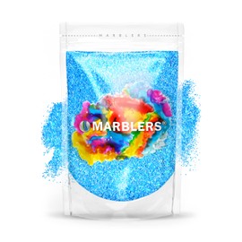 MARBLERS Neon Glitter [Fluorescent Blue] 3oz (85g) | Fine | Non-Toxic, Vegan, Cruelty-Free | Face, Body, Eyeshadow, Hair, Festival, Party Makeup | Nail Art, Polish | Resin, Tumbler, Slime, Craft