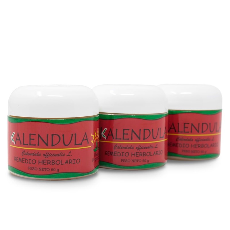 Pomada Natural de Caléndula 60g - Altamente Concentrada. Cictrizante para