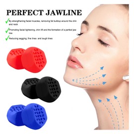 AYNKH Jawline Exerciser 6 Pack Jaw Muscle Trainer Face Neck Chewing Tool Jaw Exercise for Men Women Face Slimmer Shaper (3 Colours)