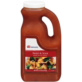 Minor's Vegan Golden Sweet and Sour Cooking Sauce and Marinade, Authentic Asian Flavor with Tangy Pineapple, 4.5 lbs Jug (Pack of 6)