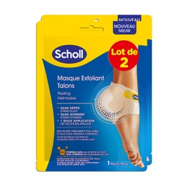 Scholl 2 Stück Fußmasken Peeling Ferse – Fußpeeling – entfernt Schwielen – effektive Fußpflege – 4 Socken