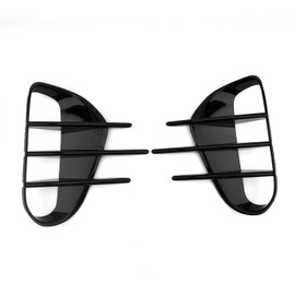 YOUTOOCAR 2PCS Front Fog Light Trim Covers Compatible with Kia Stinger 2018-2023 Accessories (Glossy Black, Front)