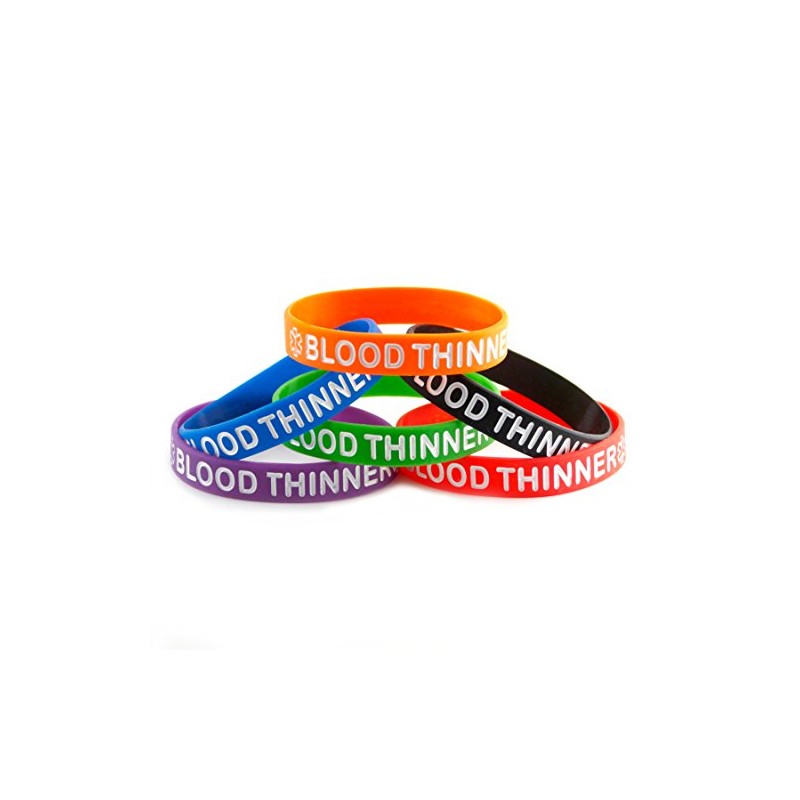 Goods For Giving Blood Thinner ID Bracelet Wristband - Blue