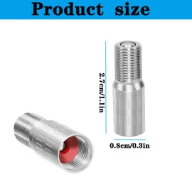 WenTigDY 4Pcs 1.1in/27mm Valve Stem Extension, Tire Valve Extension Valve Stem Extenders Tire Valve Extenders Brass Tire Stem Extension Wheel Tire Cap Extender Adapter for Car Motorcycle Truck
