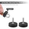 LNSYSNS Neodymium Magnets Rubberised 22 mm, Pack of 4 Rubber