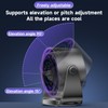 Rchunn Ultra-Quiet 7.5" Desk Fan with Turbo Airflow,100-Speed Digital Display,