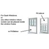 Frost King, AWS1045 WB Marvin Adjustable Window Screen, 15" high,