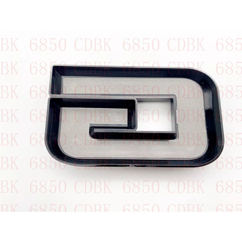 Auto Front & Rear GMC Red Black OVERLAY Emblem Badge