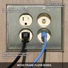Leviton 15 Amp 1-Gang Floor Box Assembly, Commercial Grade, Tamper-Resistant,