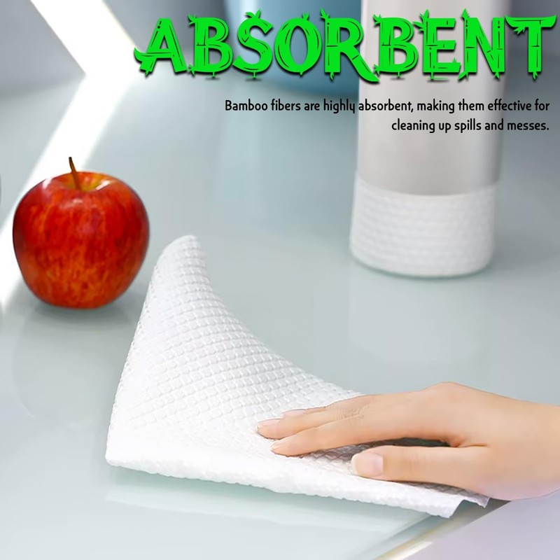 Reusable Bamboo Kitchen Rolls – Washable & Eco-Friendly Dish Cloths