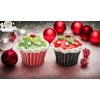 Cosmos Gifts 61829 Fine Ceramic Christmas Cupcake Holly Berry and