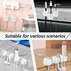 6 Pieces Magnetic Cable Clips, Cable Tidy Clips, Cable Holder,