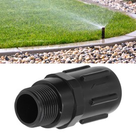 G3/4 Pressure Reducer, 30 PSI Garden Pressure Regulator Hose Thread Drip Irrigation Pressure Reducing Valve with Low Flow Valve for Irrigation Farm Park Garden (Black)