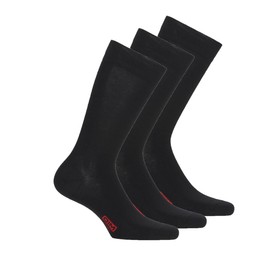 DIM Men's Algodón Ankle Socks, Black (Negro 0hz), One (Size: 43/46) Pack of 3