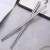 PARENCE.- Set di 4 bacchette in acciaio inox - Lunghezza
