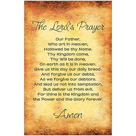 The Lord's Prayer Inspirational Christian Poster-F15