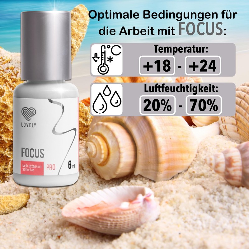 LOVELY Focus Eyelash Glue - Fast Glue, Drying Time: 0.5