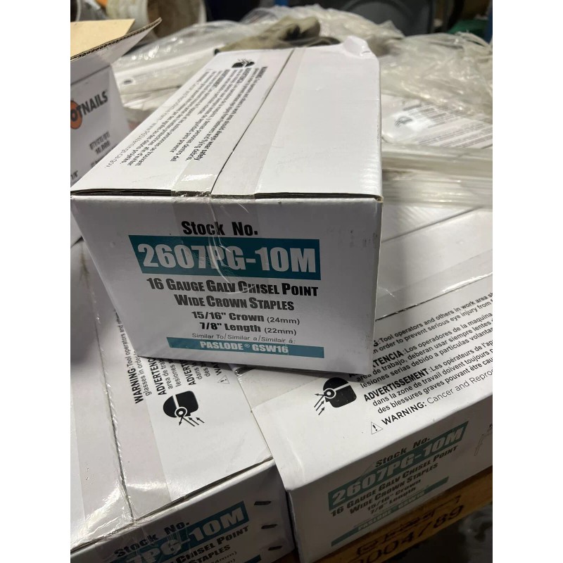 Paslode crown staples Paslode 2607PG (box of 10,000) 16 guage