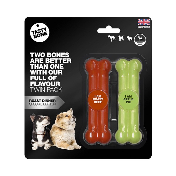 TastyBone Twin Pack Nylon Dog Chew Toys for Toy Dogs