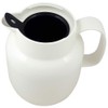 Helios Mondo Plastic Vacuum Flask with Tea Strainer, White, 14.2