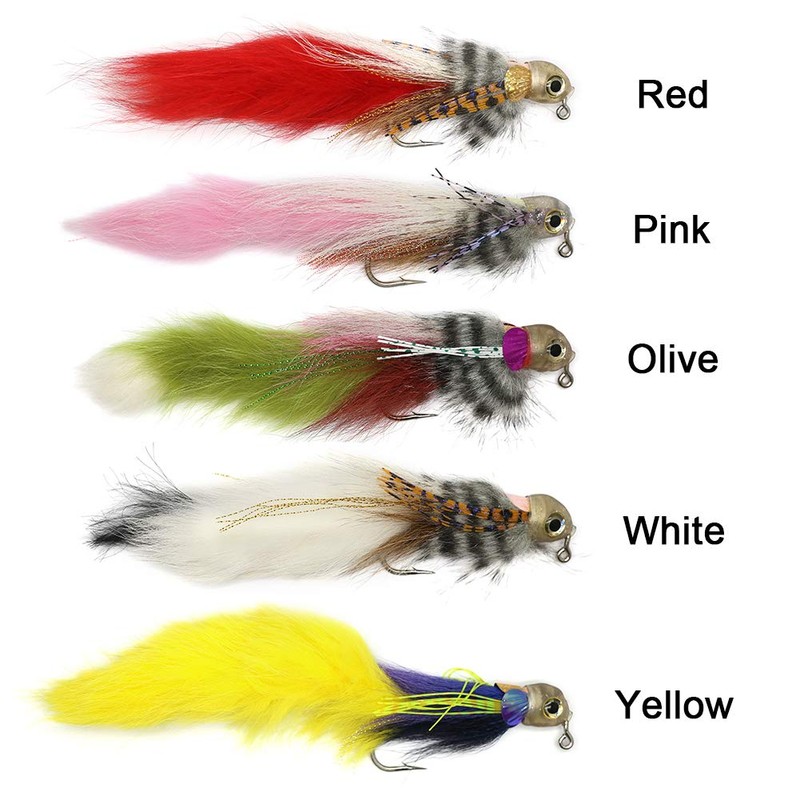 YZD Hand Tied Pike & Muskie Fly Fishing Flies with