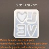 Alfabeto De Moldes De Silicona Resina Diy Pata De Gato