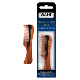 Wahl Beard & Mustache Comb for Men's Grooming - Handcrafted & Hand Cut with Cellulose Acetate - Smooth, Rounded Tapered Teeth - Model 3323