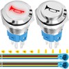 MKBKLLJY 2PCS 16MM Horn Switch Raised Speaker Horn Momentary Push