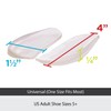 BraceAbility Medial & Lateral Heel Wedge Silicone Insoles (Pair) -