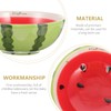 SEWACC Watermelon Shaped Ceramic Bowl Creative Fruit Shape Eating Bowl
