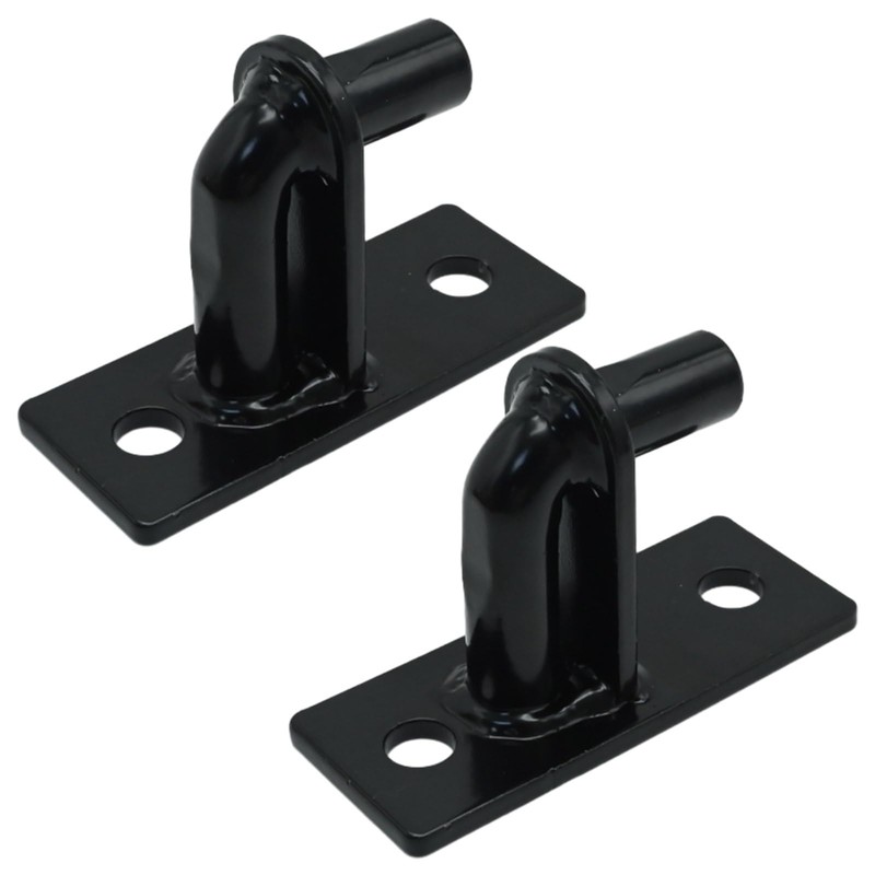Saihisday 4 Pack Black Wall Mount Gate Hinges Heavy Duty