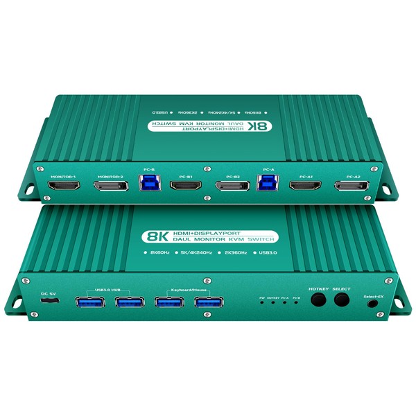 kvm Switch displayport hdmi 240hz Hotkey Switching kvm Switch 2