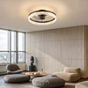 KDG 15.8" Low Profile LED Ceiling Fans with Light, Reversible