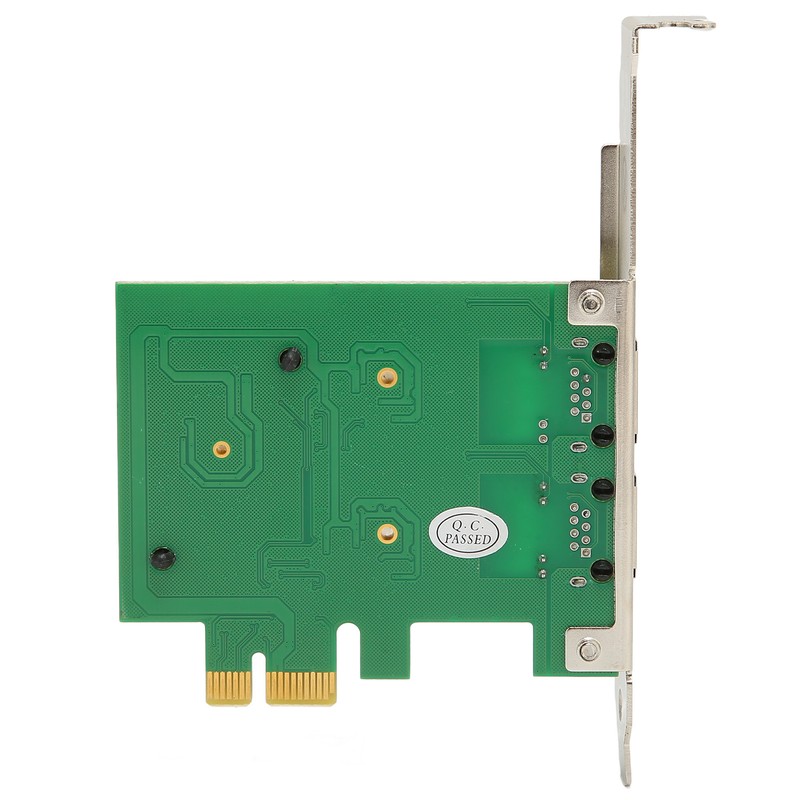 PCI E NIC Network Card 2 Way RJ45 Port for